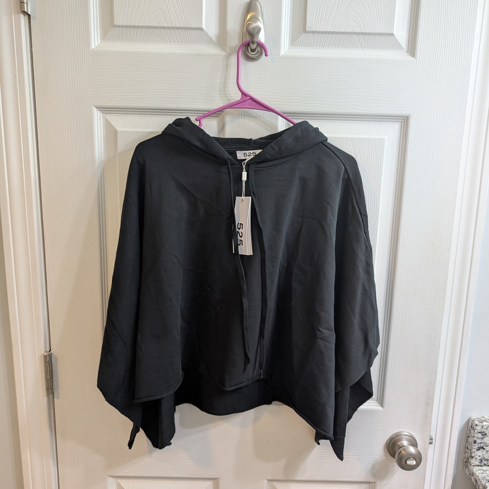 525 America‎ Poncho Hoodie Raw Hem - Size 0